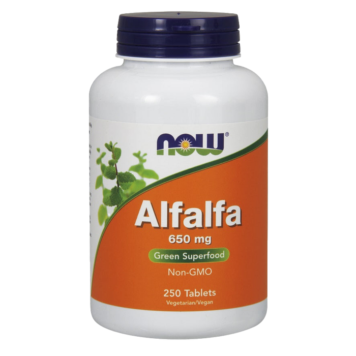 NOW Foods Alfalfa, 650mg - 250 tablets