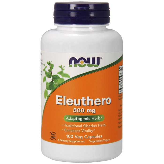 NOW Foods Eleuthero, 500 mg – 100 Kapseln