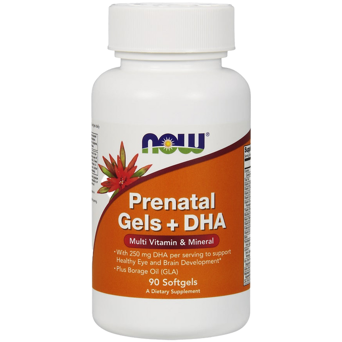 NOW Foods Prenatal Gels + DHA – 90 Kapseln