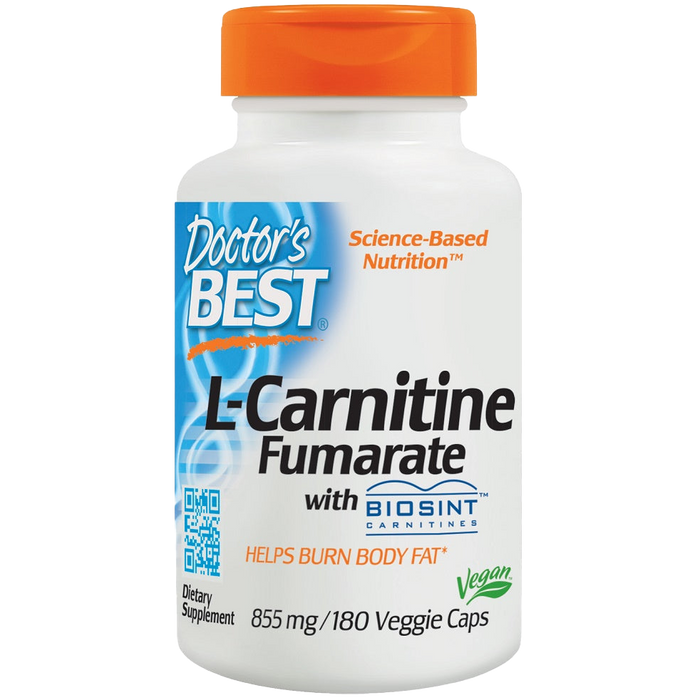 Doctor's Best L-Carnitinfumarat, 855 mg – 180 Kapseln