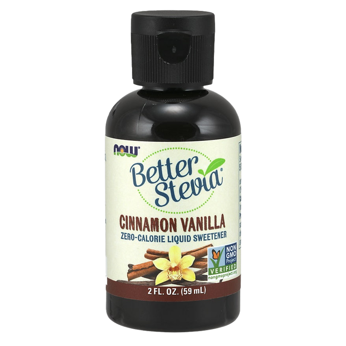 NOW Foods Better Stevia Liquid, Cinnamon Vanilla - 59 ml.