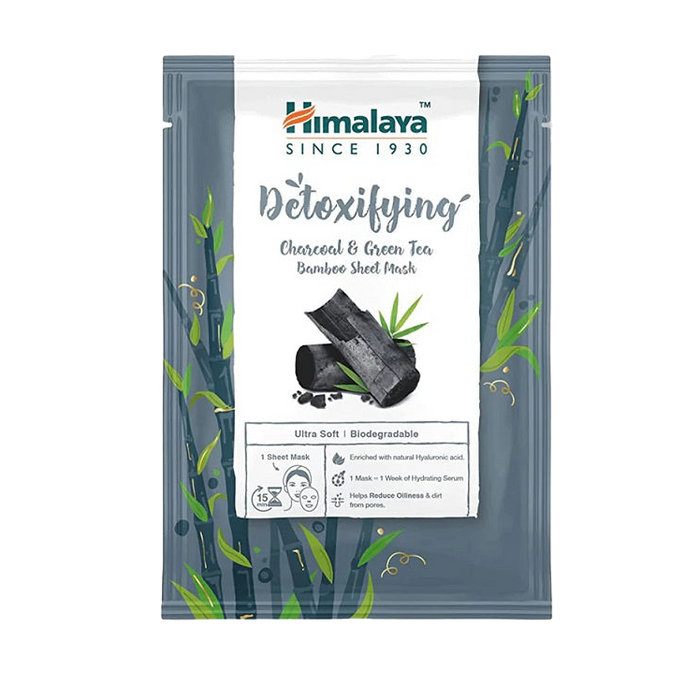 Himalaya Detoxifying Charcoal &amp; Green Tea Bamboo Sheet Mask – 30 ml.