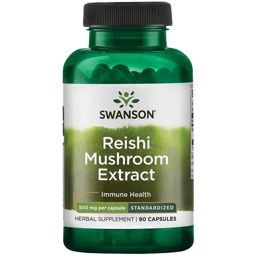 Swanson Reishi Mushroom Extract, 500mg - 90 caps