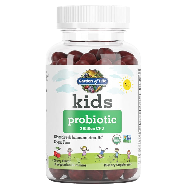 Garden of Life Kids Probiotic, 3 Billion CFU (Cherry) - 30 gummies