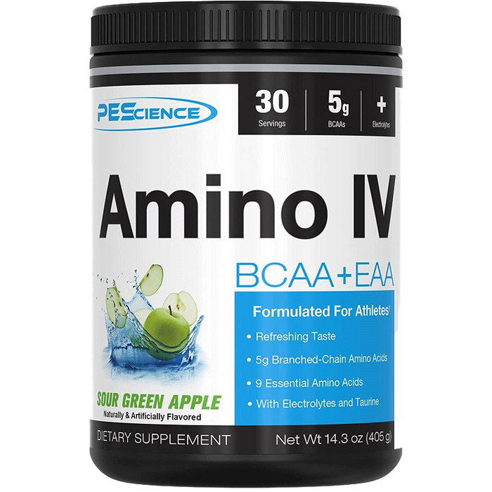 PEScience Amino IV, saurer grüner Apfel – 405 Gramm