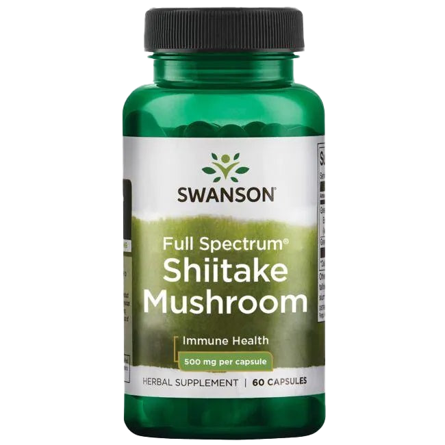 Swanson Full Spectrum Shiitake Mushroom, 500mg - 60 caps