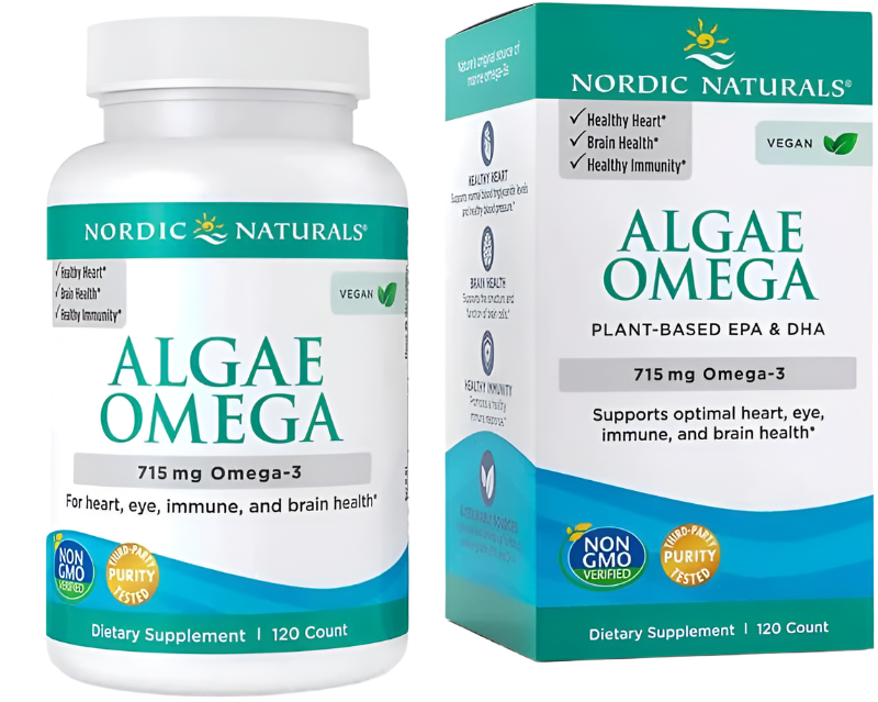 Nordic Naturals Algae Omega, 715mg Omega 3 - 120 softgels