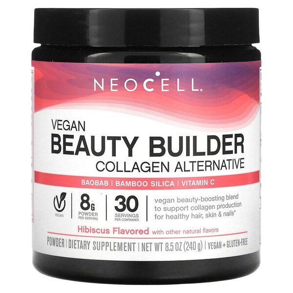 Vegan Beauty Builder Collagen Alternative, Hibiscus - 240g at MySupplementShop.co.uk