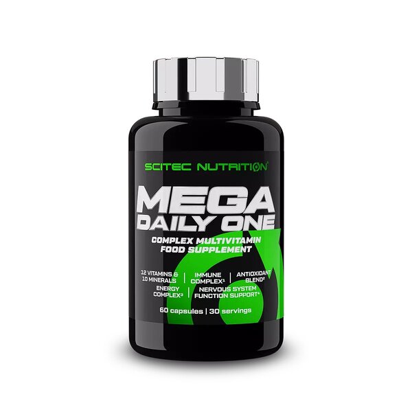 SciTec Mega Daily One - 60 caps: Multivitamin, Daily Wellness - Health and Wellbeing at MySupplementShop by SciTec