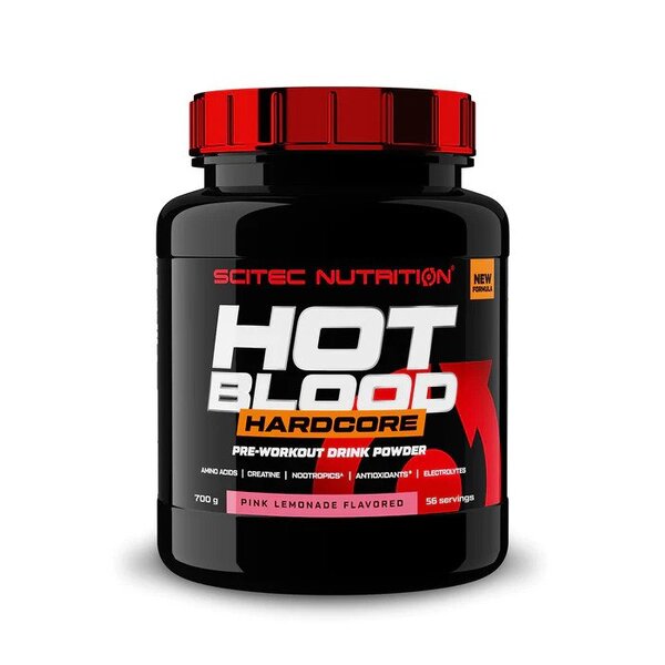 SciTec Hot Blood Hardcore, Pink Lemonade - 700g: Explosive Performance, Refreshing Taste - Pre & Post Workout at MySupplementShop by SciTec