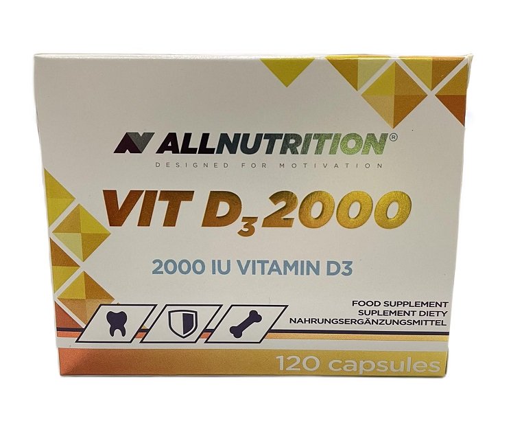 Allnutrition Vit D3 2000, 2000 IU 120 caps - Vitamins & Minerals at MySupplementShop by Allnutrition