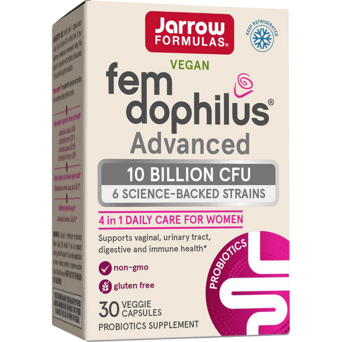 Jarrow Formulas Fem-Dophilus Advanced Refrigerated, 10 Billion CFU 30 vcaps