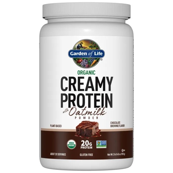 Garden of Life Organic Creamy Protein with Oatmilk, Chocolate Brownie - 920g Best Value Sports Supplements at MYSUPPLEMENTSHOP.co.uk