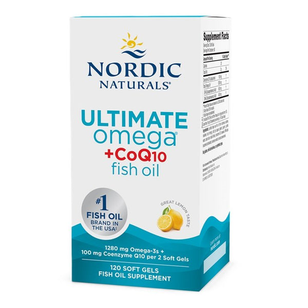 Nordic Naturals Ultimate Omega + CoQ10, 1280mg (EAN 768990891229) 120 softgels