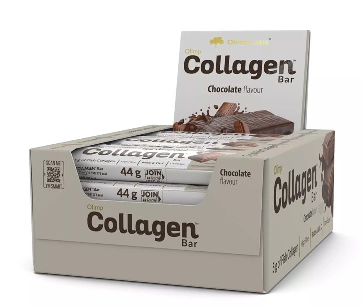 Olimp Nutrition Collagen Bar, Chocolate (EAN 5901330094002) 25 x 44g