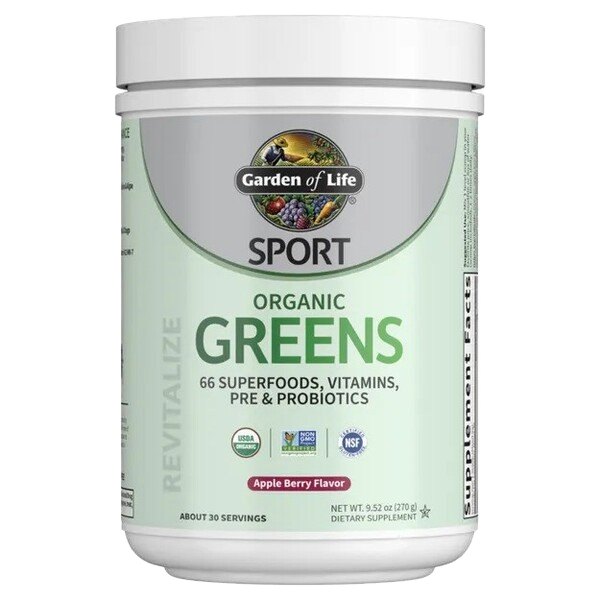 Sport Organic Greens, Apple Berry - 270g