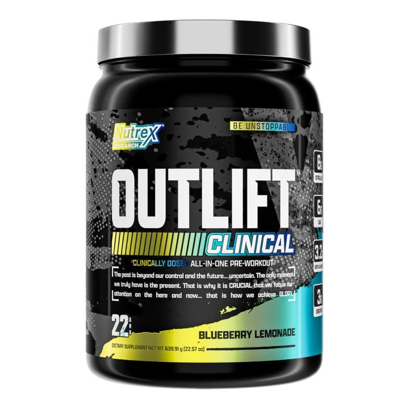 OutLift Clinical, Blueberry Lemonade - 640g - Default Title - Pre & Post Workout at MySupplementShop by Nutrex