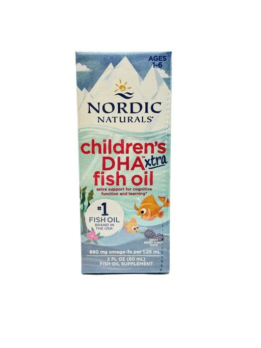 Nordic Naturals Children's DHA Xtra Fish Oil, 880mg Berry Punch (EAN 768990891267) - 60 ml. - Default Title - Sports Nutrition at MySupplementShop by Nordic Naturals