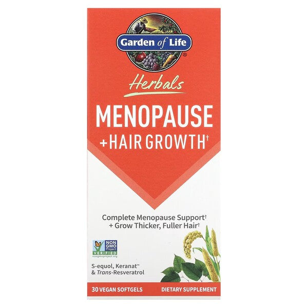 Garden of Life Herbals Menopause + Hair Growth - 30 vegan softgels - Vitamins & Supplements at MySupplementShop by Garden of Life