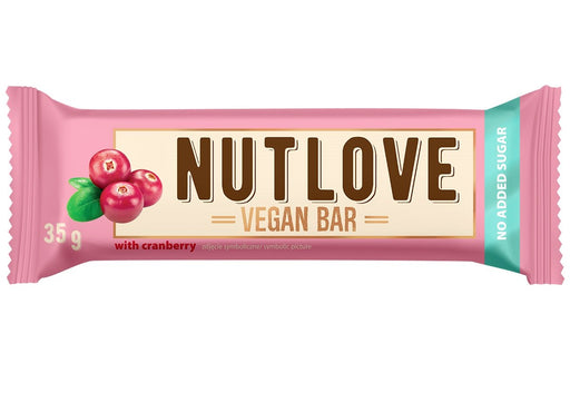 Allnutrition Nutlove Vegan Bar 15 x 35g - Cranberry - Sports Nutrition at MySupplementShop by Allnutrition