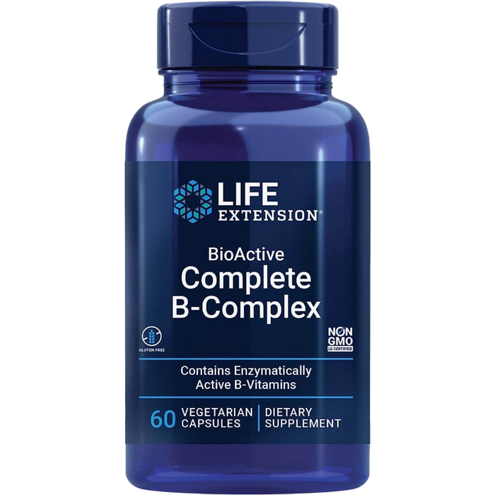 Life Extension BioActive Complete B-Complex 60 Vegetarian Capsules