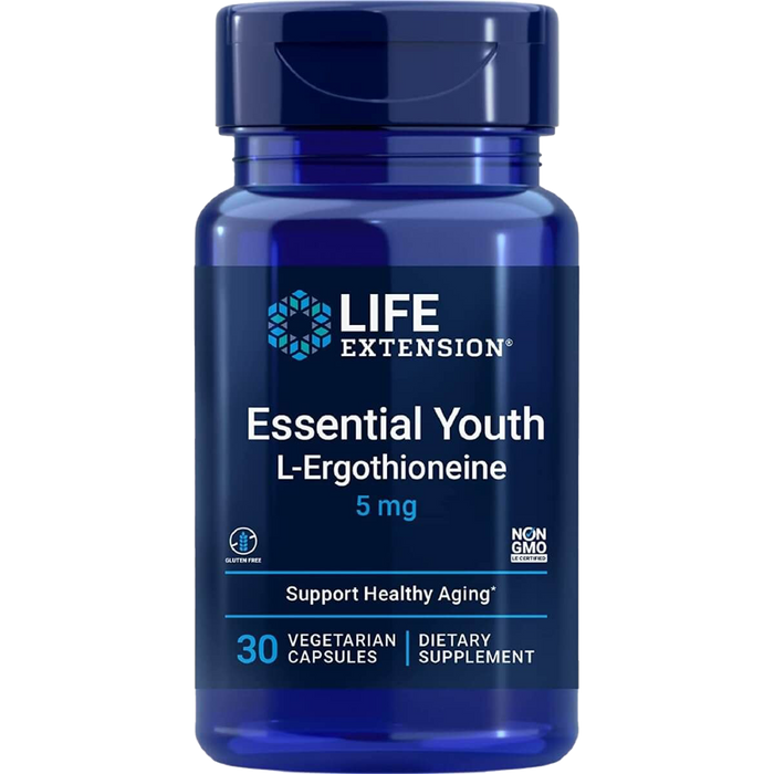 Life Extension Essential Youth L-Ergothioneine 5mg 30 Vegetarian Capsules