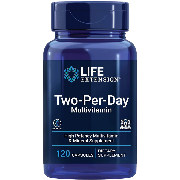 Life Extension Two-Per-Day Multivitamin 120 Capsules