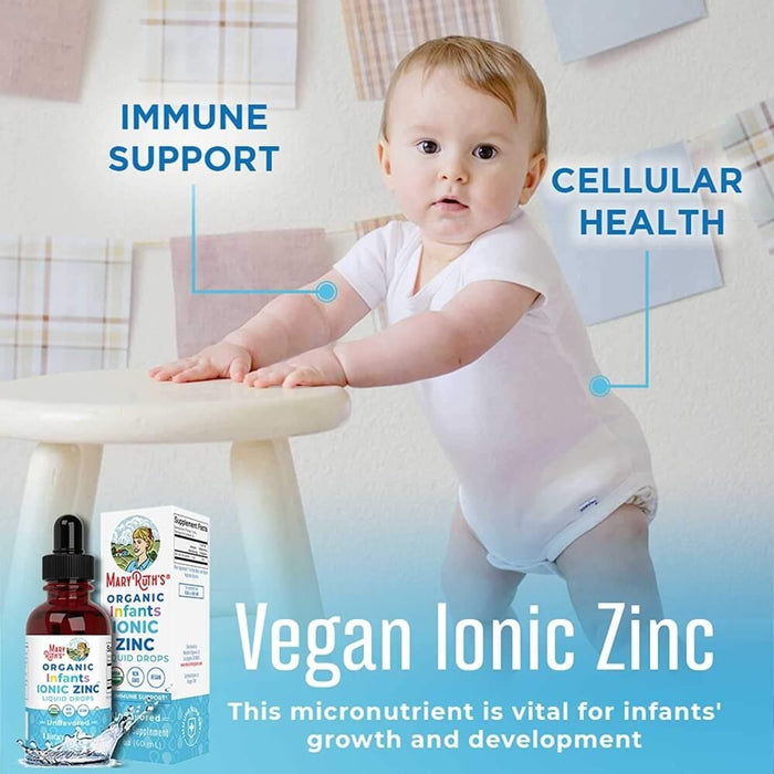 MaryRuth Organics Organic Infant Ionic Zinc Liquid Drops  60 ml. - Vitamins & Minerals at MySupplementShop by MaryRuth Organics