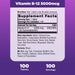 Natrol Vitamin B-12 5,000mcg 100 Strawberry Tablets | Premium Supplements at MYSUPPLEMENTSHOP