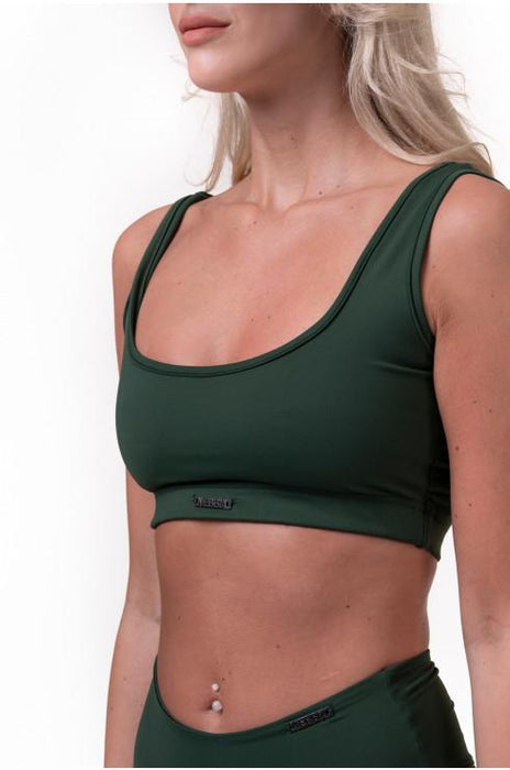 Nebbia Miami Sporty Bikini Bralette 554 - Dark Green - Small - Bikini Bralette at MySupplementShop by Nebbia