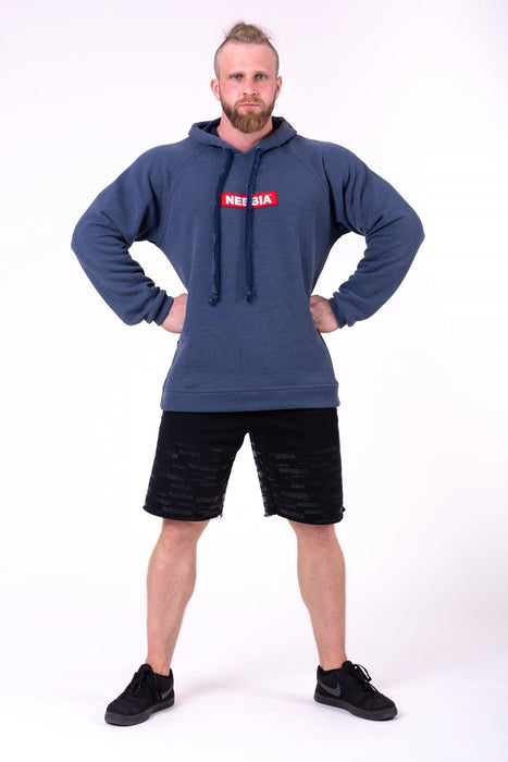 Nebbia Red Label Hoodie 149 - Dark Blue - Hoodie at MySupplementShop by Nebbia