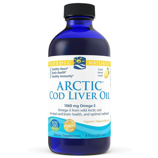 Nordic Naturals Arctic Cod Liver Oil 1060mg 8oz (Lemon) | Premium Supplements at MYSUPPLEMENTSHOP