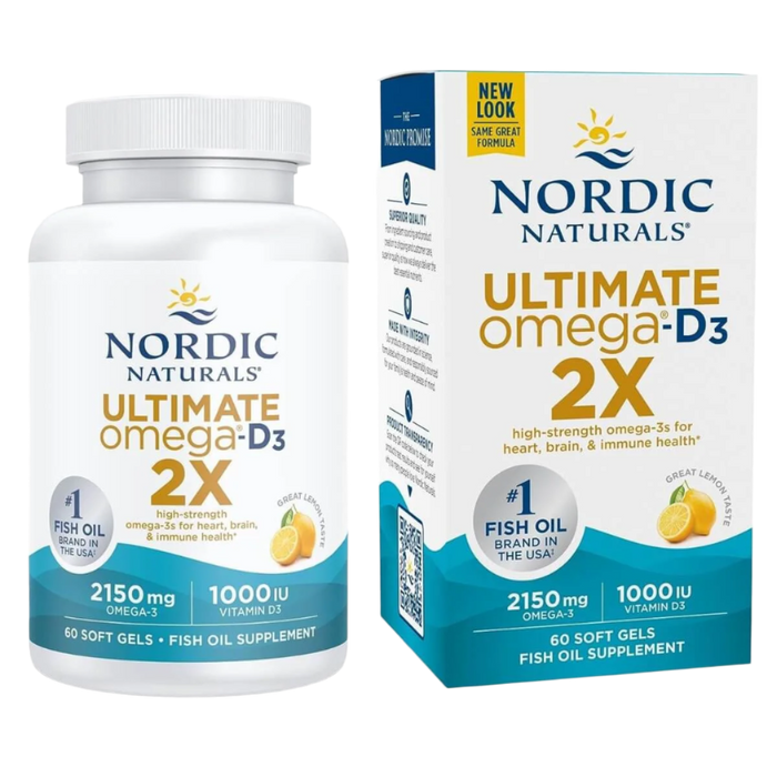 Nordic Naturals Ultimate Omega-D3 2X 60 Softgels