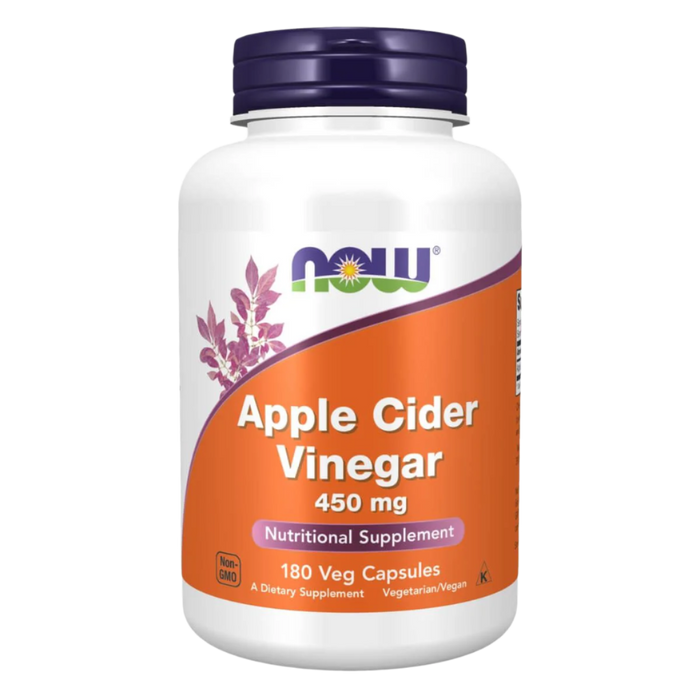 NOW Foods Apple Cider Vinegar 450 mg 180 Capsules