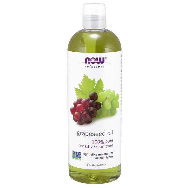 NOW Foods Grapeseed Oil 16oz (473ml) | Premium Supplements at MYSUPPLEMENTSHOP