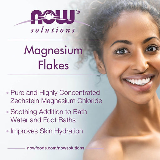 NOW Foods Magnesium Flakes 54oz - Magnesium at MySupplementShop by NOW Foods