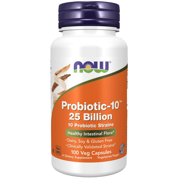 NOW Foods Probiotic-10 25 Billion 100 Veg Capsules