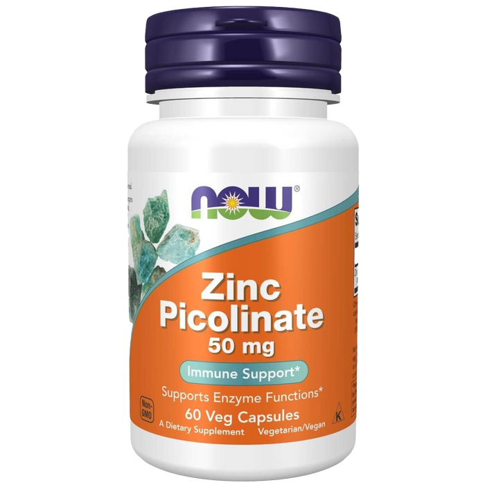 NOW Foods Zinkpicolinat, 50 mg – 60 Kapseln