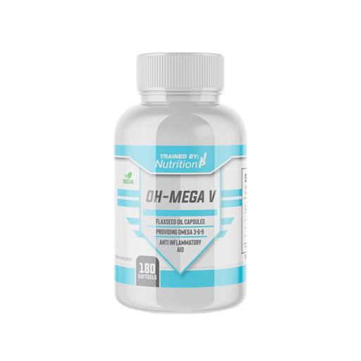 Trained By JP Oh-Mega V 180 Softgels Unflavoured - Omegas, EFAs, CLA, Oils at MySupplementShop by Trained By JP