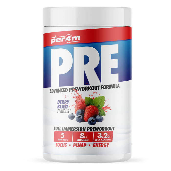 Per4m Pre Workout 5 Servings - Berry Blast - Pre Workout at MySupplementShop by PER4M Nutrition