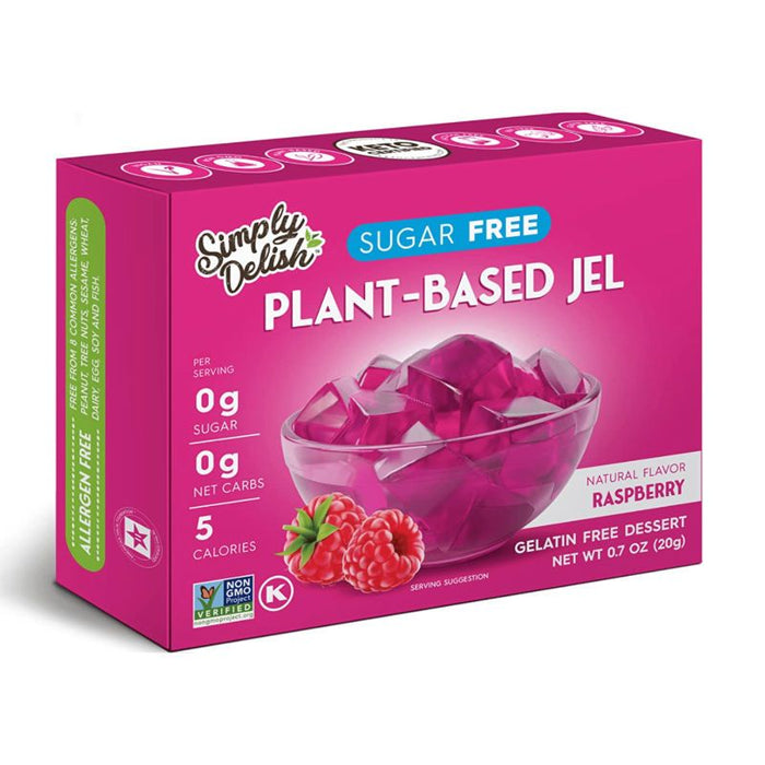 Simply Delish Sugar-Free Natural Jelly Dessert - Vegan, Gluten, and Fat-Free 20g