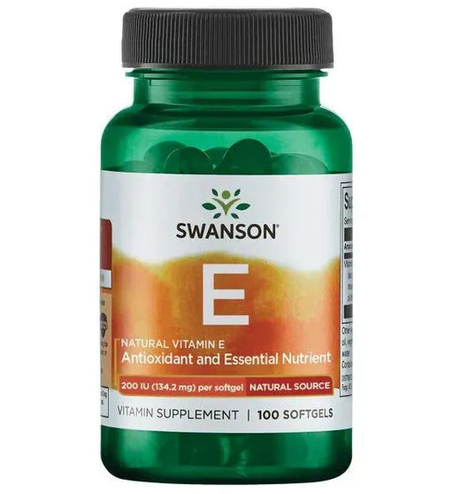 Swanson Vitamin E 200iu 100 Softgels - Supplements at MySupplementShop by Swanson