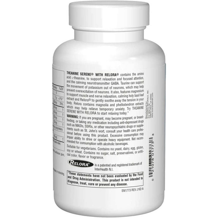 Source Naturals Theanine Serene with Relora 120 Tablets | Premium Supplements at MYSUPPLEMENTSHOP
