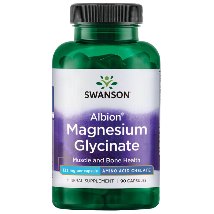 Swanson Albion Magnesium, 133 mg – 90 Kapseln