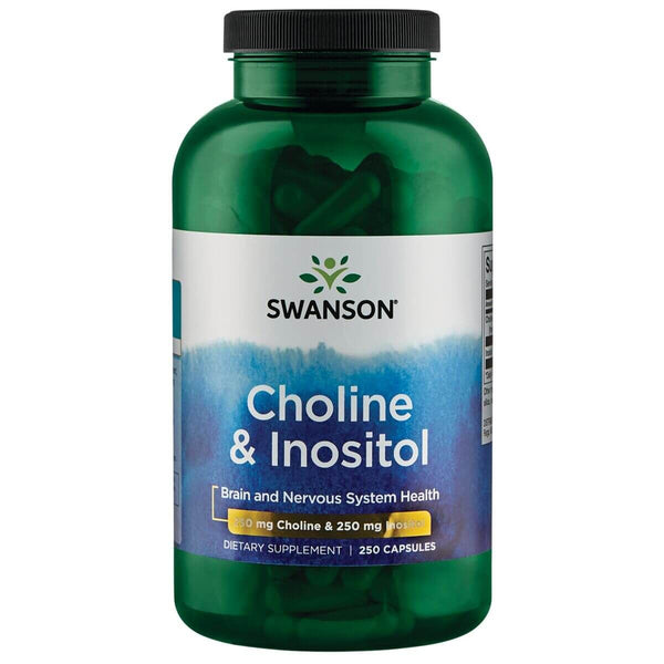 Swanson Choline &amp; Inositol 250 Capsules | Premium Supplements at MYSUPPLEMENTSHOP