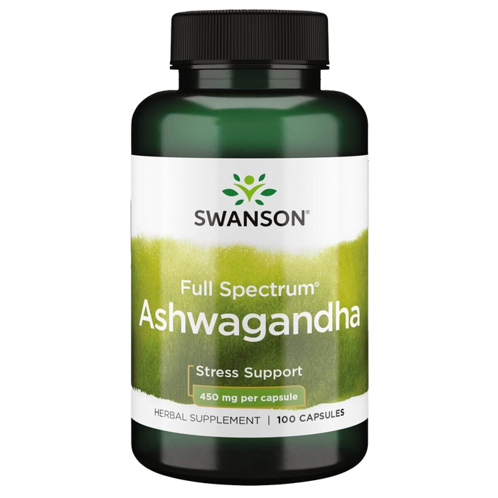 Swanson Full Spectrum Ashwagandha 450mg 100 Capsules