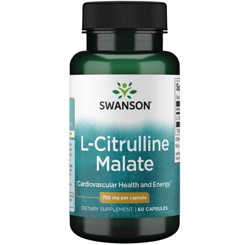 Swanson L-Citrulline Malate 750 mg 60 Capsules at MySupplementShop.co.uk