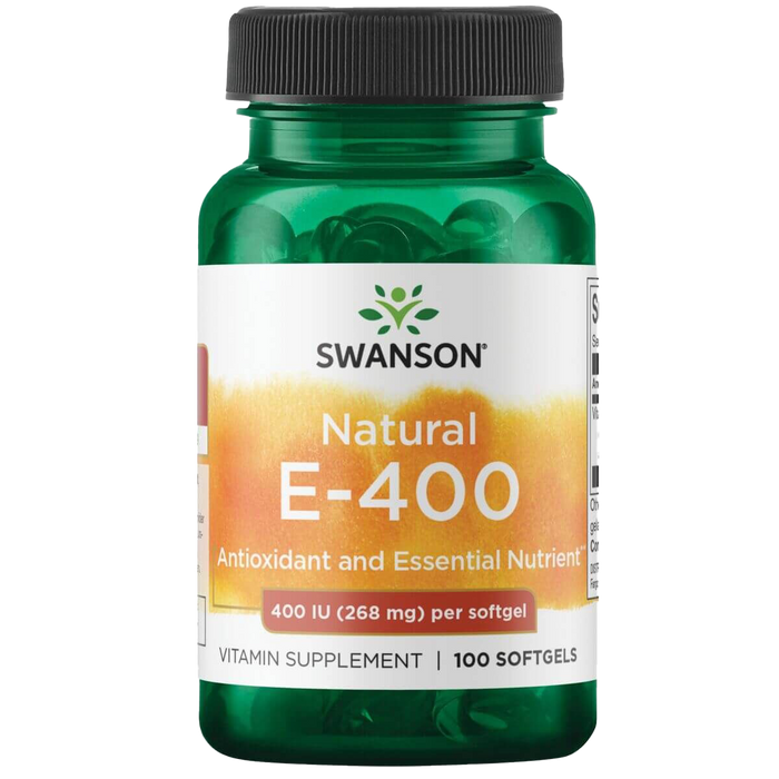 Swanson Natural Vitamin E Natural 400iu (268 mg) 100 Softgels