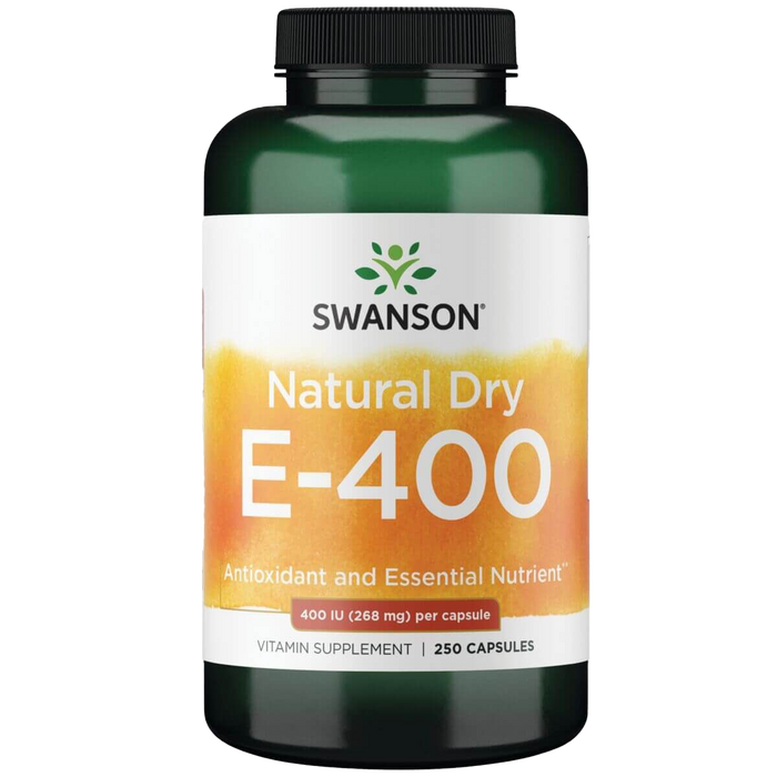 Swanson Nature Dry Vitamin E 400iu (268 mg) 250 Capsules