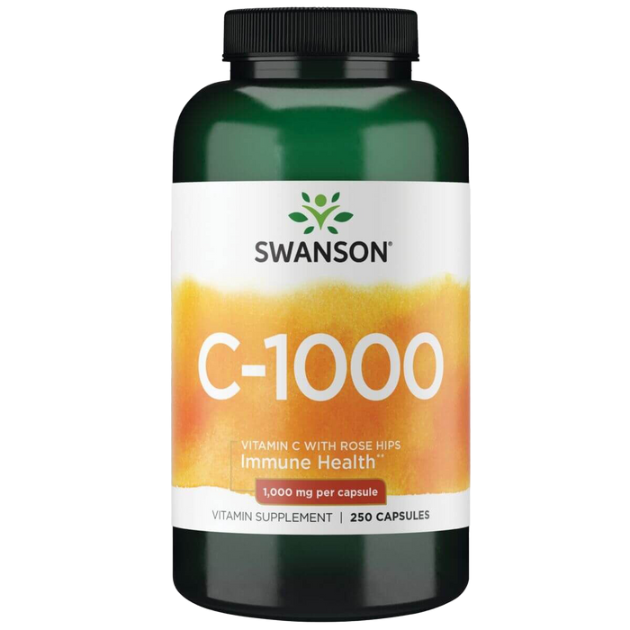 Swanson Vitamin C with Rose Hips 1,000 mg 250 Capsules